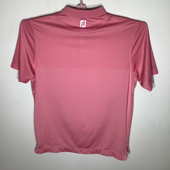 Foot Joy Mens Short Sleeve Golf Polo Shirt Pink Size Large - Picture 3 of 5